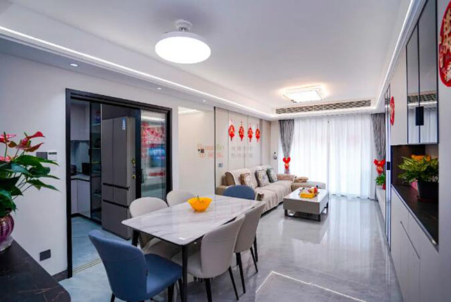 93㎡三居現(xiàn)代風(fēng)，通透明亮的實用型雅居